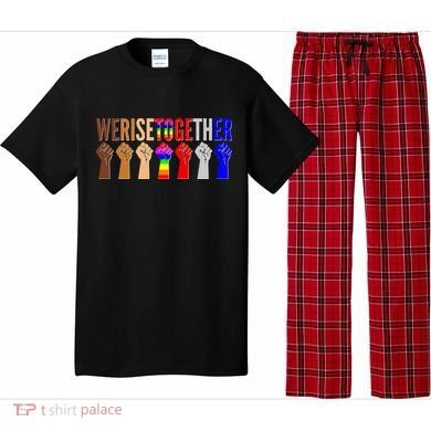 We Rise Together Unity Protest Support Pajama Set