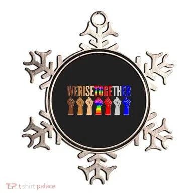 We Rise Together Unity Protest Support Ornament