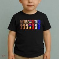 We Rise Together Unity Protest Support Toddler T-Shirt thumb 2