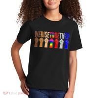 We Rise Together Unity Protest Support Kids T-Shirt thumb 2
