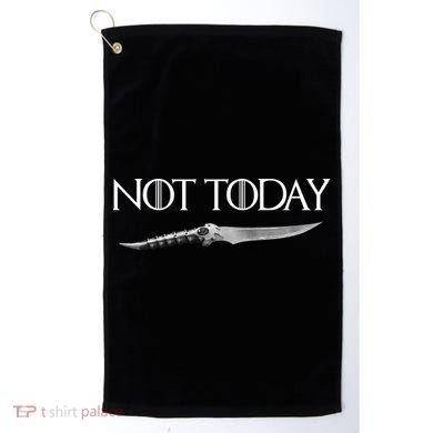 We Say Not Today God of Death Dagger Golf Towel