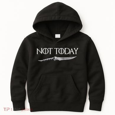 We Say Not Today God of Death Dagger Kids Hoodie