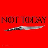 We Say Not Today God of Death Dagger Santa Hat thumb 1