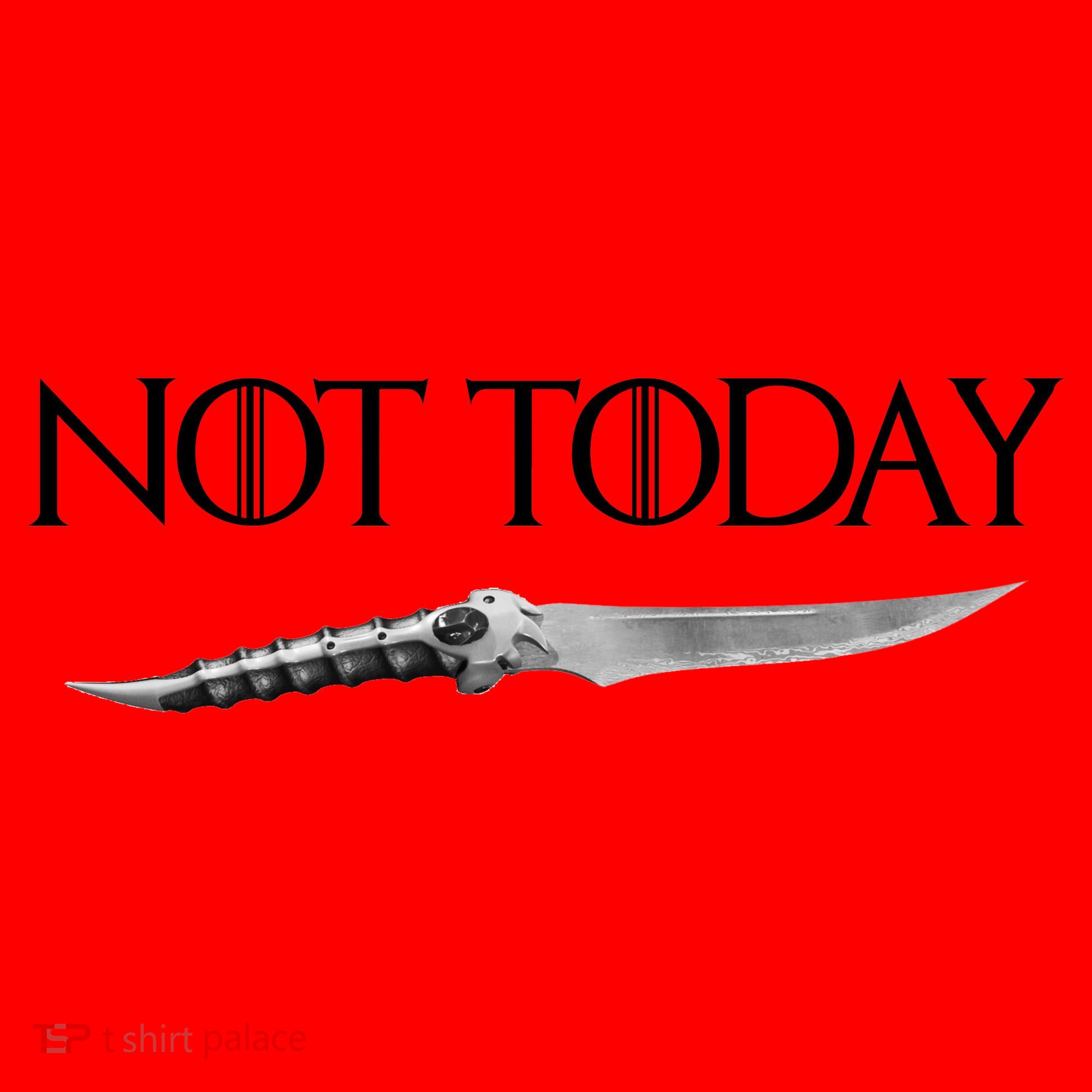 We Say Not Today God of Death Dagger Santa Hat