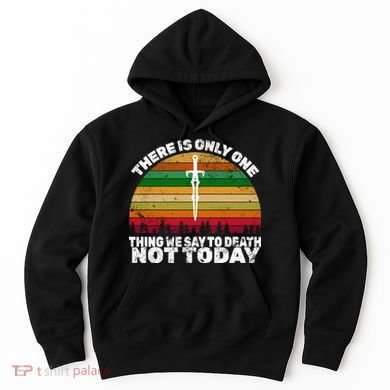 We Say Not Today To Death Retro Hoodie