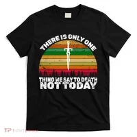 We Say Not Today To Death Retro T-Shirt thumb 0