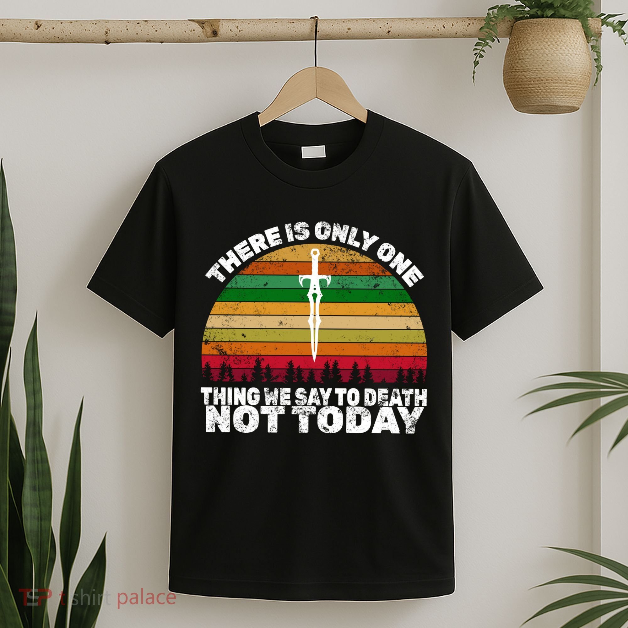We Say Not Today To Death Retro T-Shirt