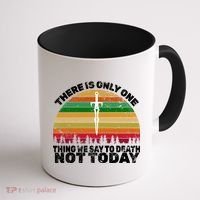 We Say Not Today To Death Retro Coffee Mug thumb 1