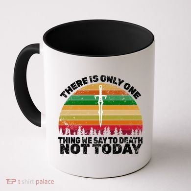 We Say Not Today To Death Retro Coffee Mug