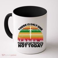 We Say Not Today To Death Retro Coffee Mug thumb 0