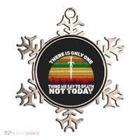 We Say Not Today To Death Retro Ornament thumb 0