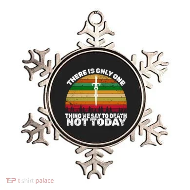 We Say Not Today To Death Retro Ornament