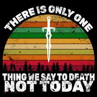 We Say Not Today To Death Retro Ornament thumb 1