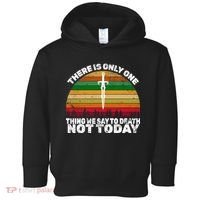 We Say Not Today To Death Retro Toddler Hoodie thumb 0