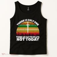 We Say Not Today To Death Retro Tank Top thumb 2