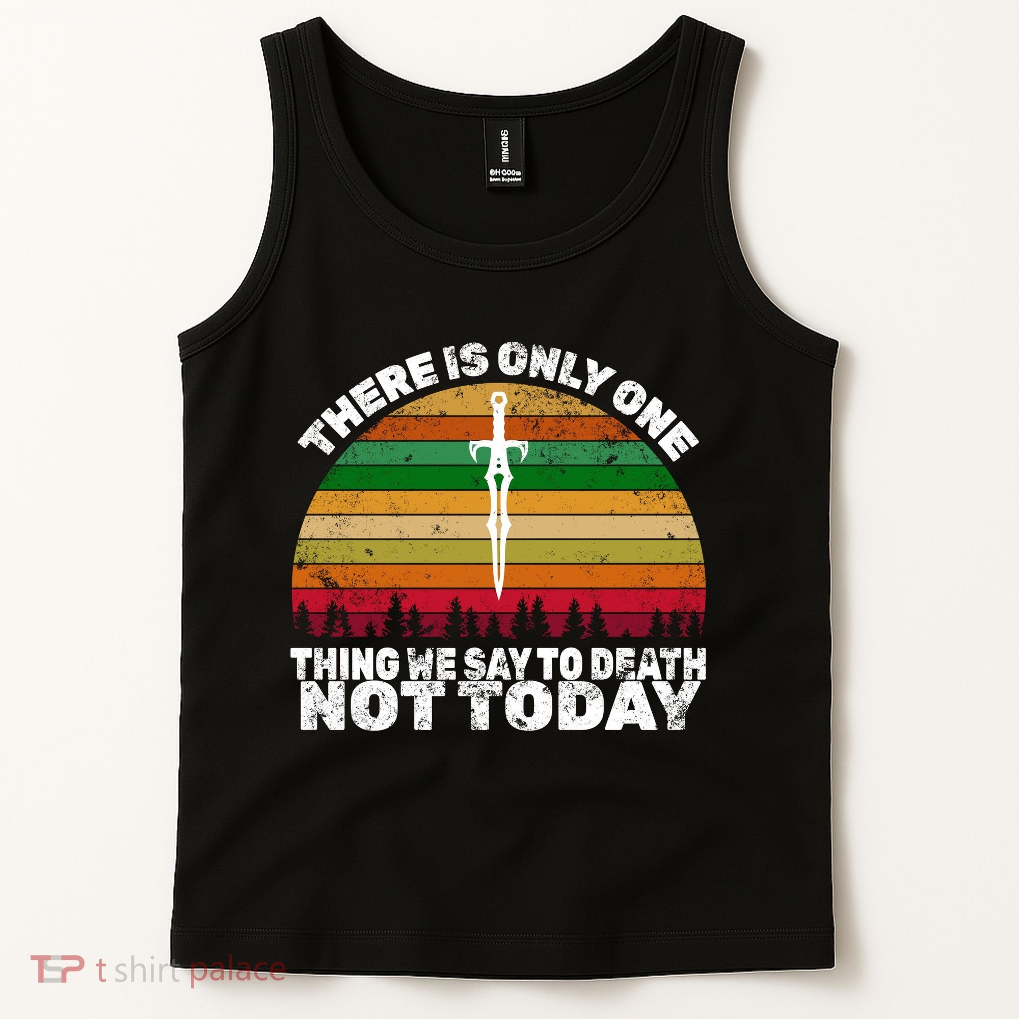We Say Not Today To Death Retro Tank Top