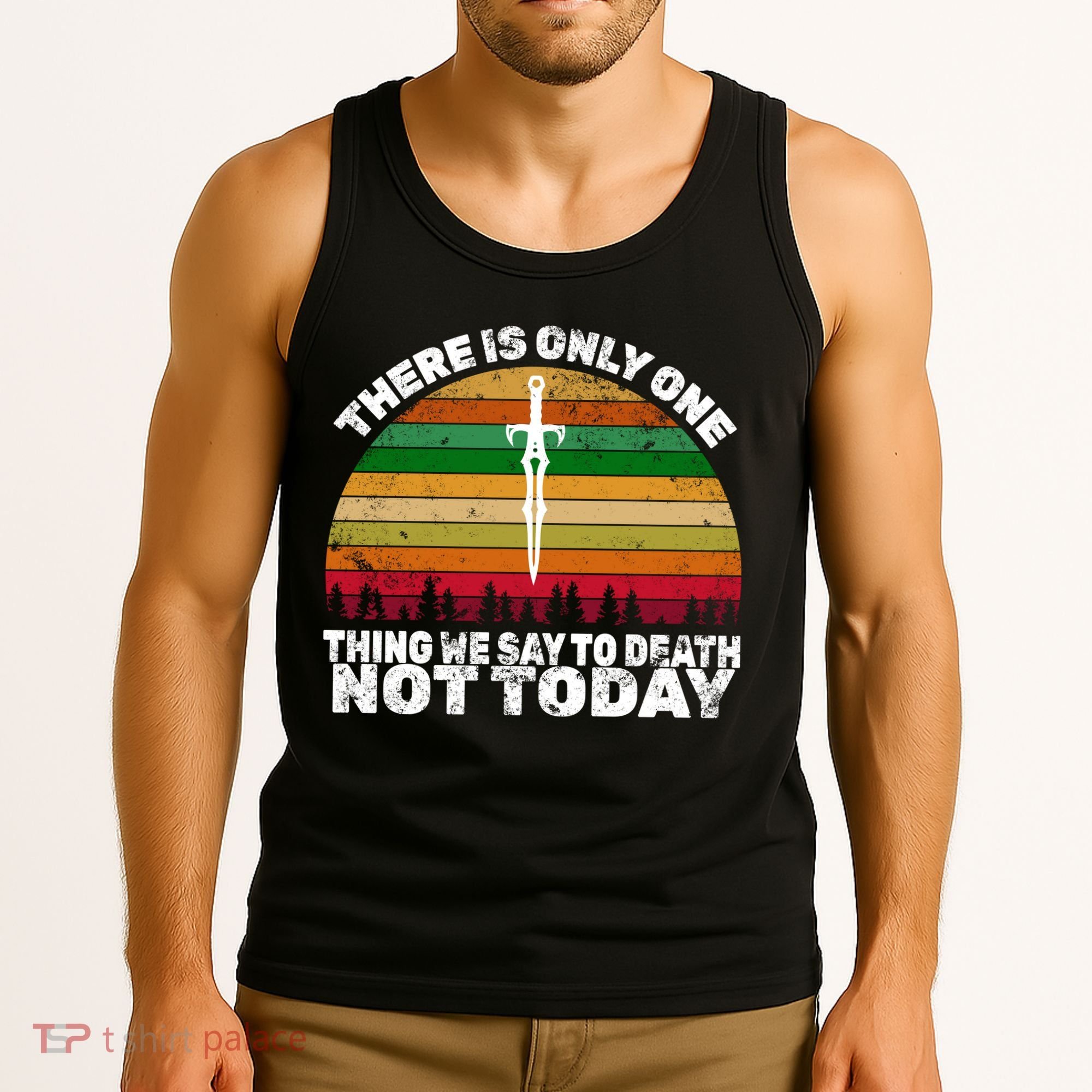 We Say Not Today To Death Retro Tank Top