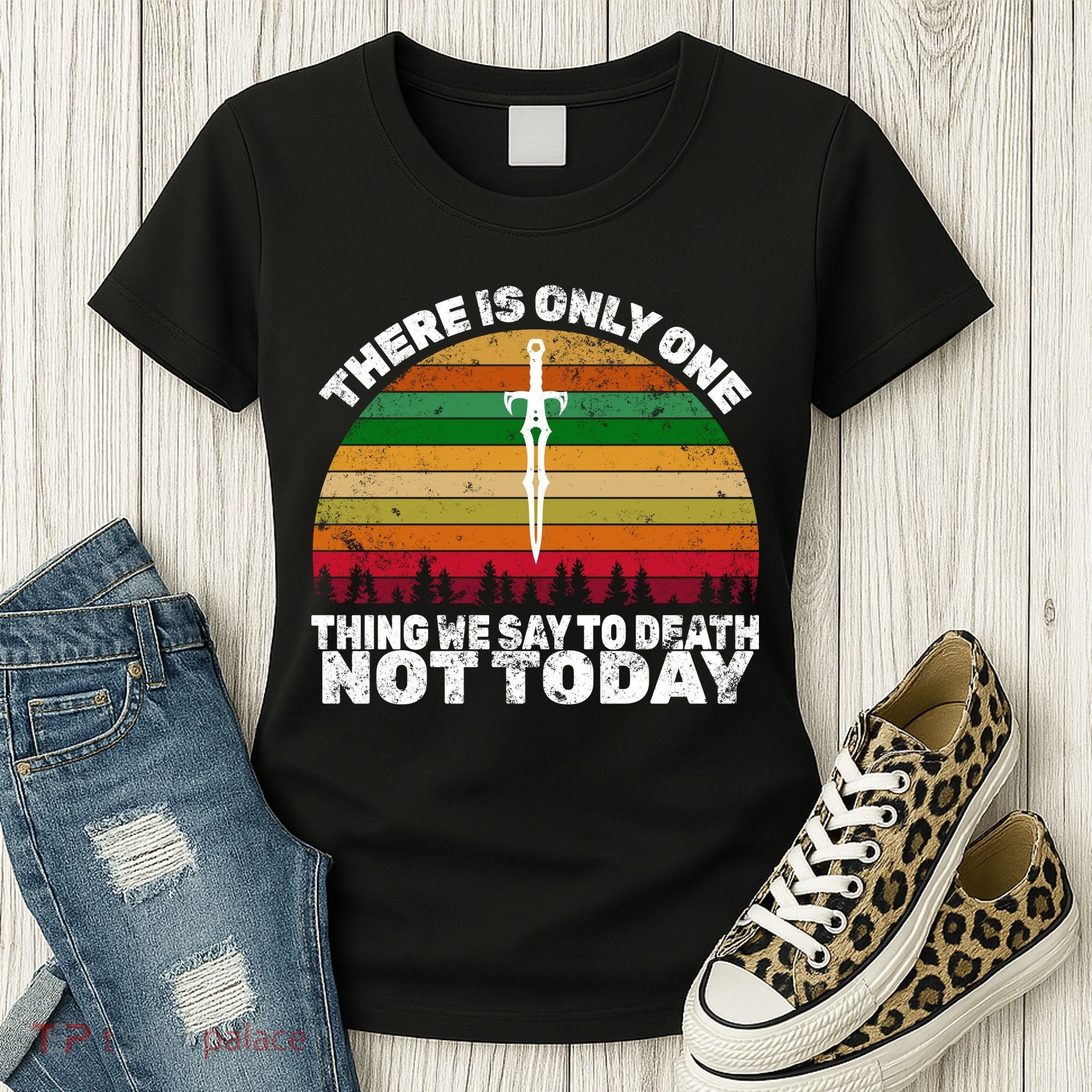We Say Not Today To Death Retro Women's T-Shirt