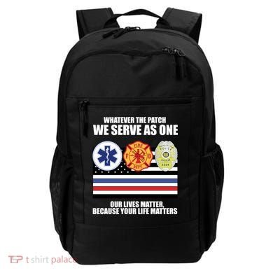 We Serve As One Our Lives Matter Backpack