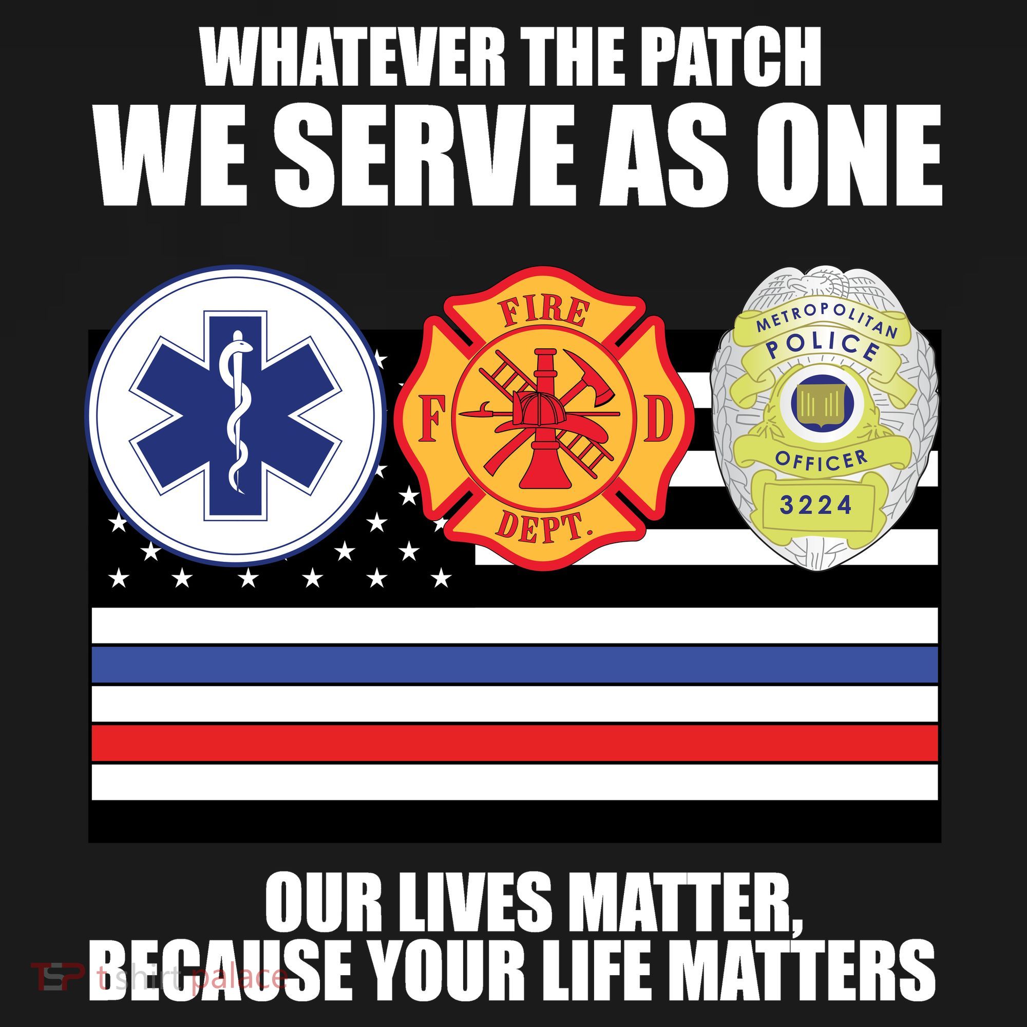 We Serve As One Our Lives Matter Backpack
