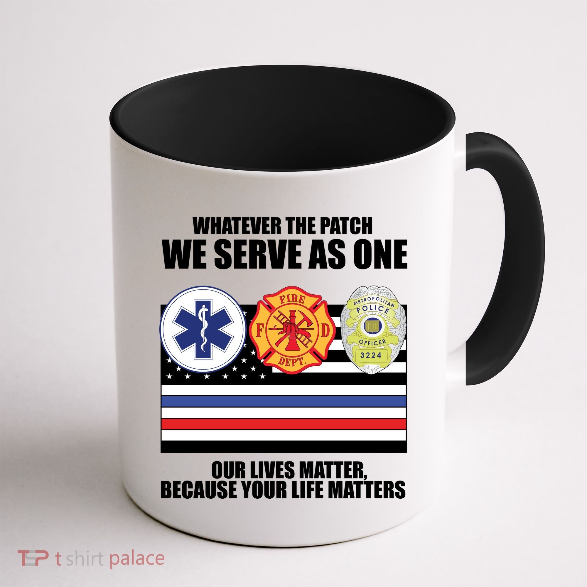 We Serve As One Our Lives Matter Coffee Mug