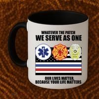 We Serve As One Our Lives Matter Coffee Mug thumb 2