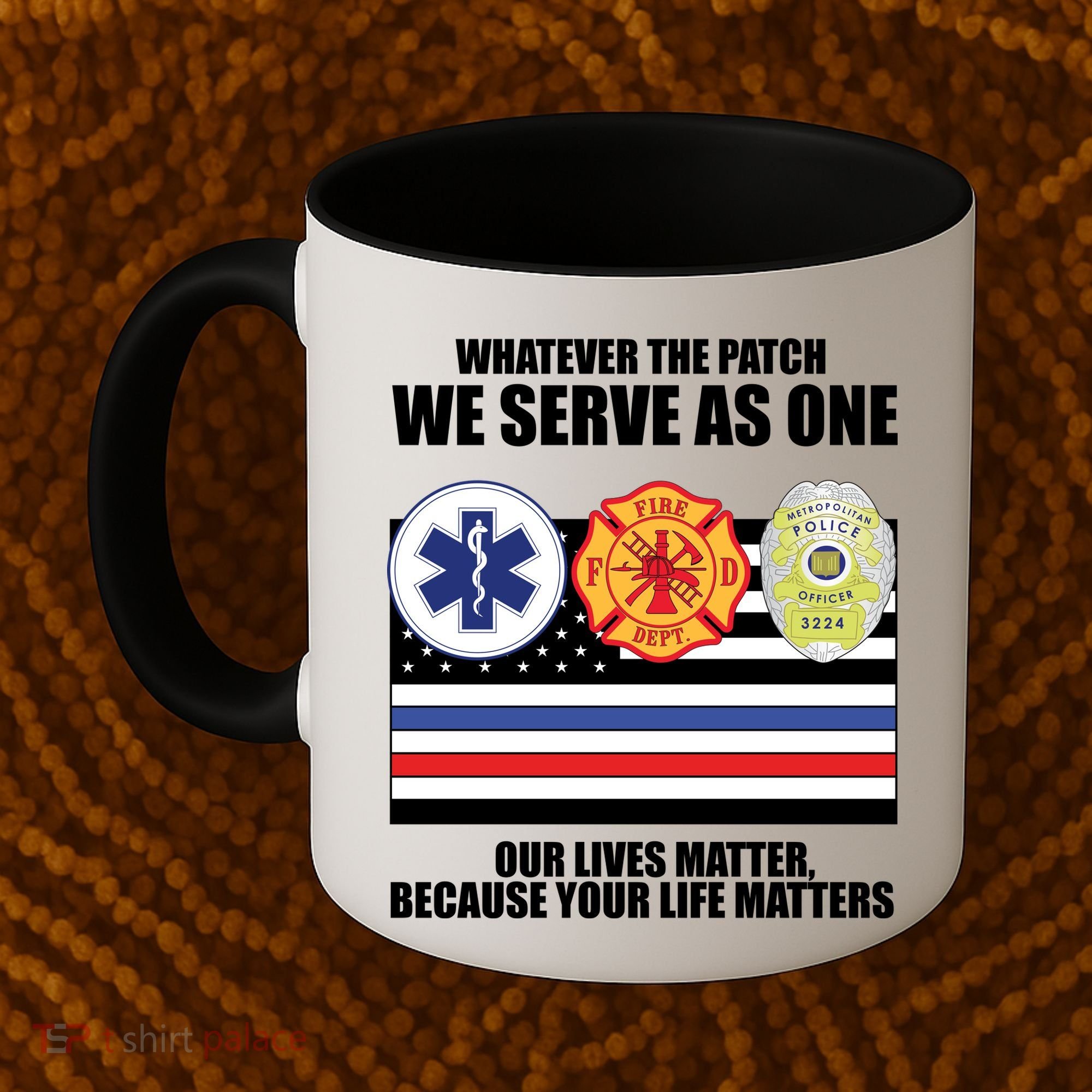 We Serve As One Our Lives Matter Coffee Mug