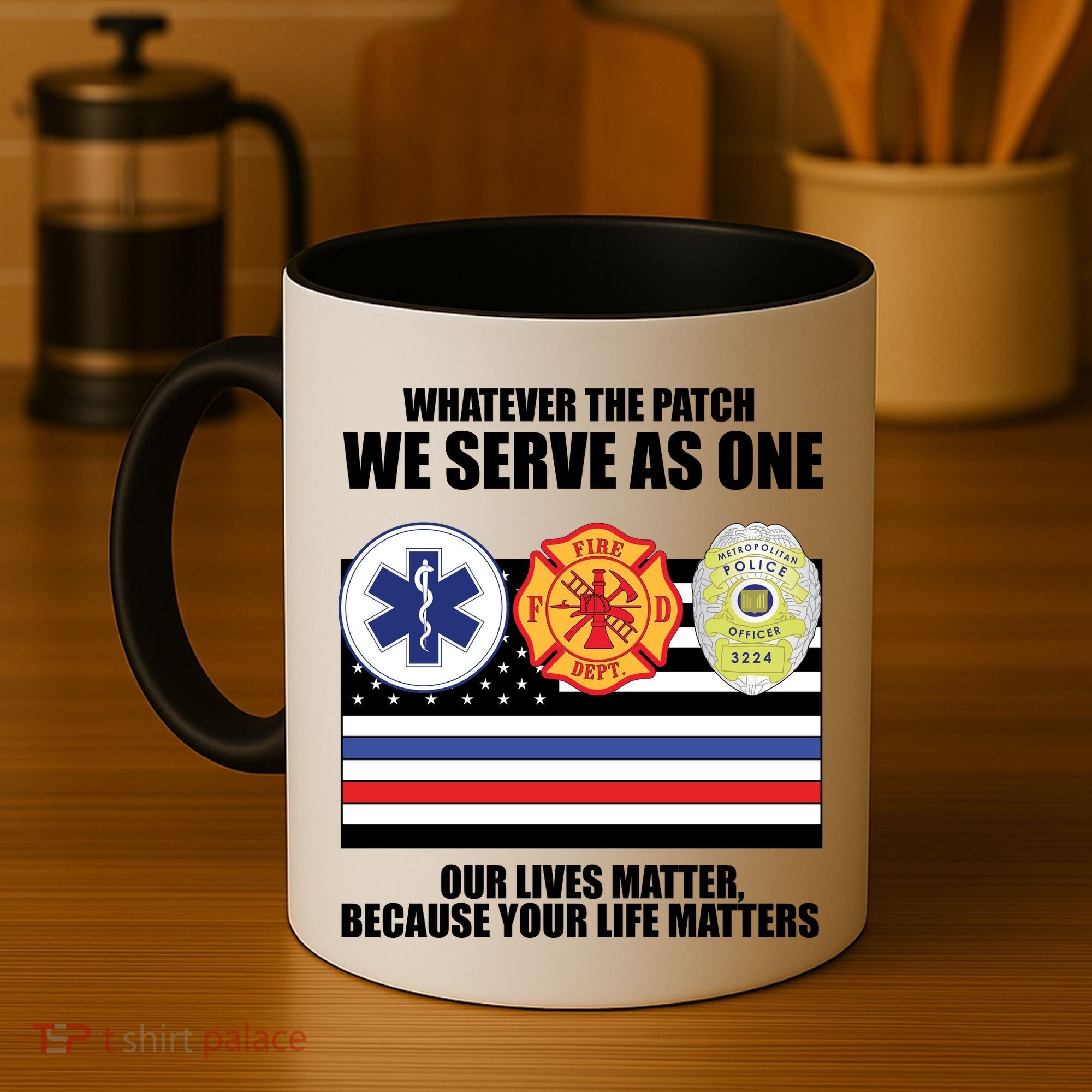 We Serve As One Our Lives Matter Coffee Mug