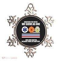 We Serve As One Our Lives Matter Ornament thumb 0