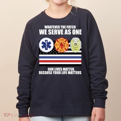 We Serve As One Our Lives Matter Women's Sweatshirt