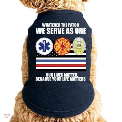 We Serve As One Our Lives Matter Doggie Tank