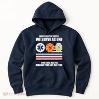 We Serve As One Our Lives Matter Hoodie thumb 0