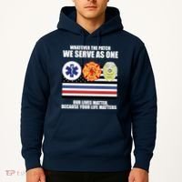 We Serve As One Our Lives Matter Hoodie thumb 2
