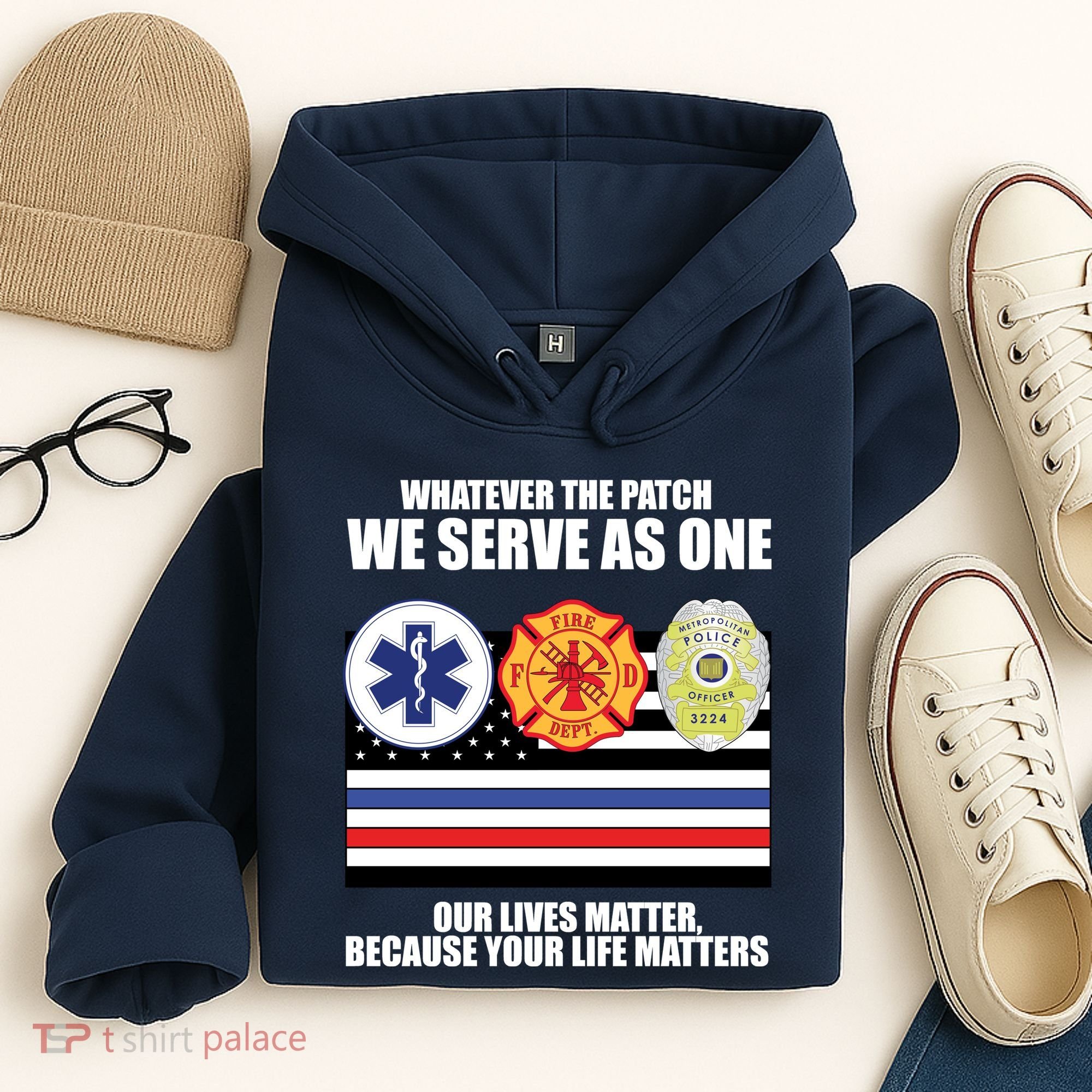 We Serve As One Our Lives Matter Hoodie