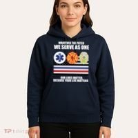 We Serve As One Our Lives Matter Hoodie thumb 5