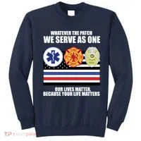 We Serve As One Our Lives Matter Sweatshirt thumb 0