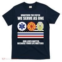 We Serve As One Our Lives Matter T-Shirt thumb 0