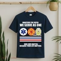 We Serve As One Our Lives Matter T-Shirt thumb 2