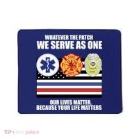We Serve As One Our Lives Matter Mousepad thumb 0