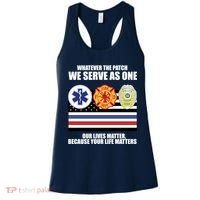 We Serve As One Our Lives Matter Women's Tank Top thumb 0