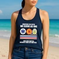 We Serve As One Our Lives Matter Women's Tank Top thumb 2
