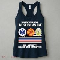 We Serve As One Our Lives Matter Women's Tank Top thumb 3