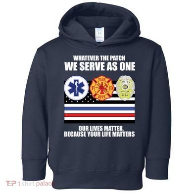 We Serve As One Our Lives Matter Toddler Hoodie