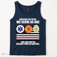 We Serve As One Our Lives Matter Tank Top thumb 2