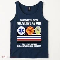We Serve As One Our Lives Matter Tank Top thumb 2