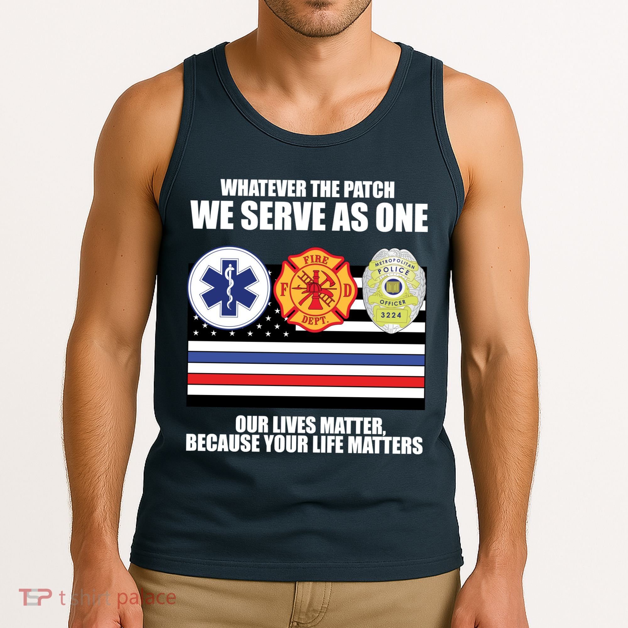 We Serve As One Our Lives Matter Tank Top