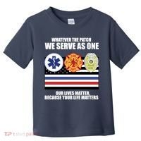 We Serve As One Our Lives Matter Toddler T-Shirt thumb 0