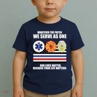 We Serve As One Our Lives Matter Toddler T-Shirt thumb 2