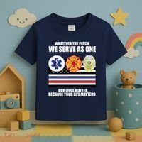 We Serve As One Our Lives Matter Toddler T-Shirt thumb 3