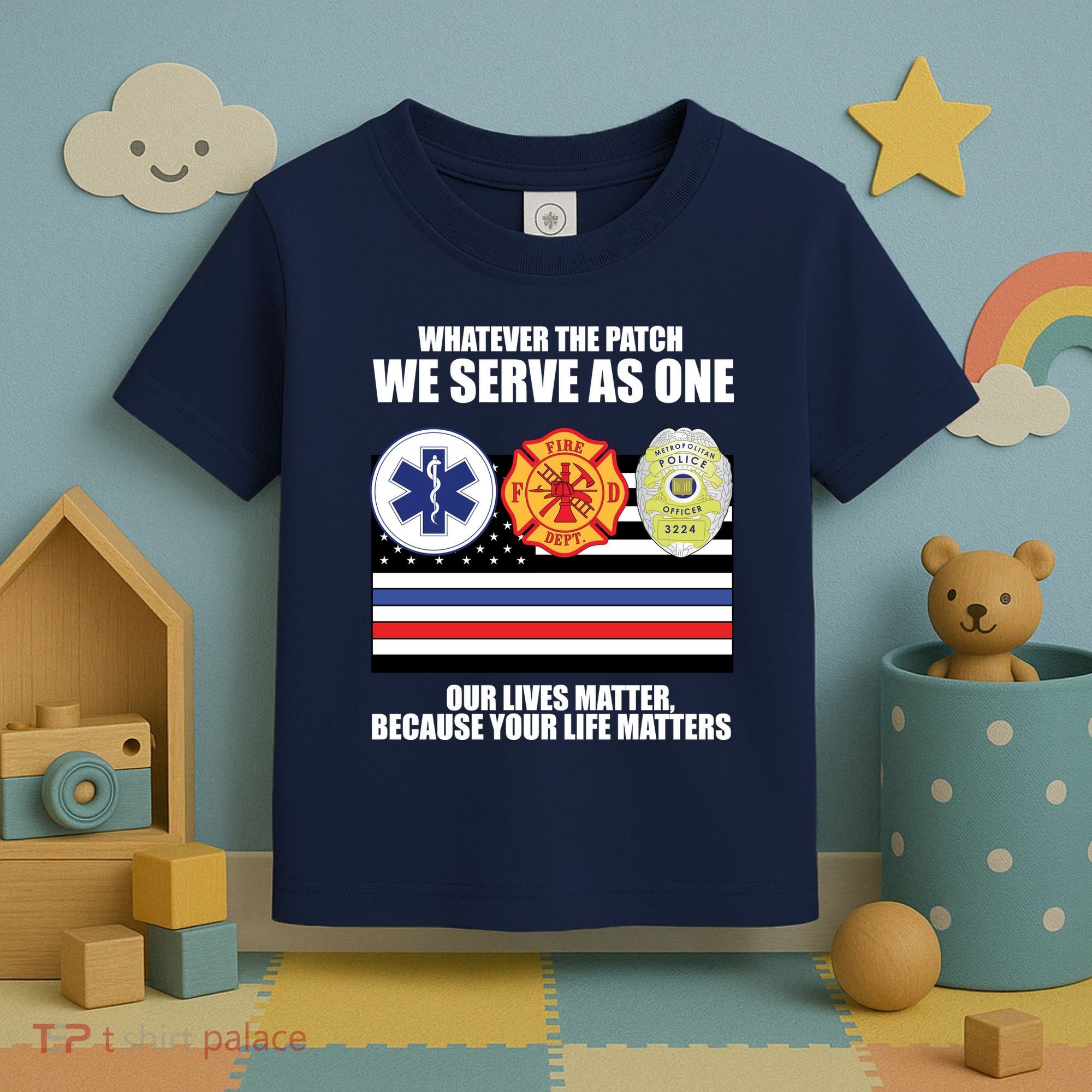 We Serve As One Our Lives Matter Toddler T-Shirt